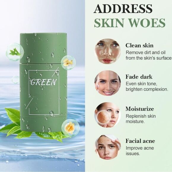 Melao Green Mask Stick NEW SEALED ☀️oil control & clean pores 2 x 1.35 oz! - Picture 4 of 6